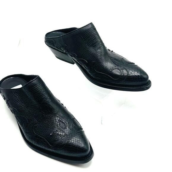 Golden Goose Santiago Western Black Mule Slip On Booties size 37 - Picture 13 of 16